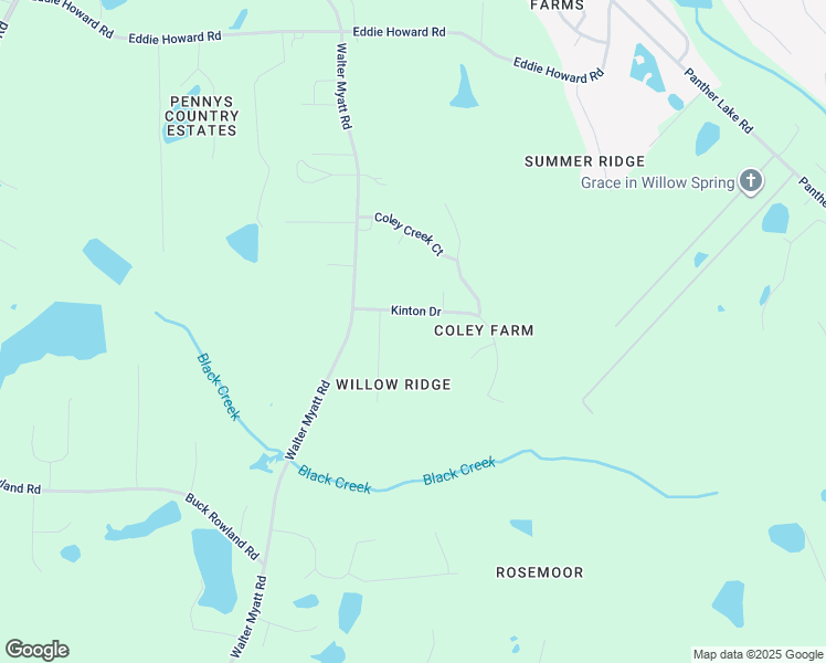 map of restaurants, bars, coffee shops, grocery stores, and more near 106 Kinton Drive in Wake County