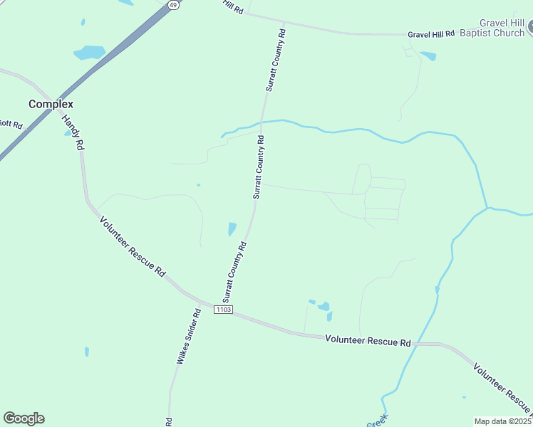 map of restaurants, bars, coffee shops, grocery stores, and more near 6451 Surratt Country Road in Denton