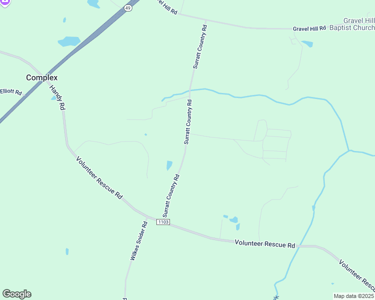 map of restaurants, bars, coffee shops, grocery stores, and more near 6451 Surratt Country Road in Denton