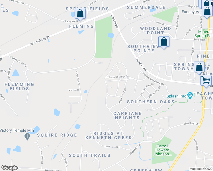 map of restaurants, bars, coffee shops, grocery stores, and more near 722 Lone Pine Loop in Fuquay Varina
