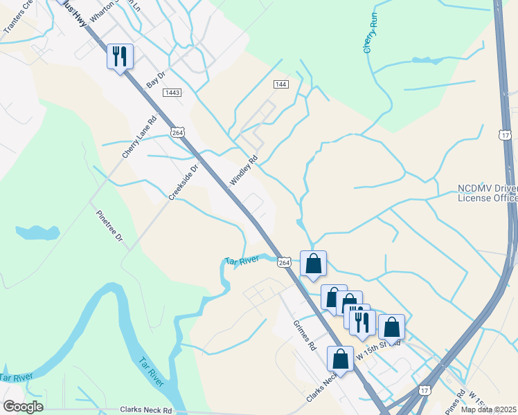 map of restaurants, bars, coffee shops, grocery stores, and more near Brittany Place in Washington