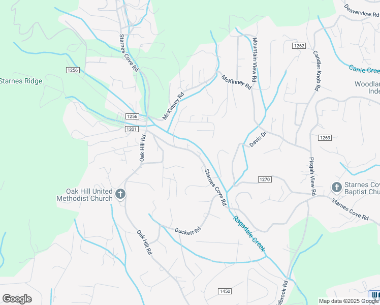 map of restaurants, bars, coffee shops, grocery stores, and more near 361 Starnes Cove Road in Candler