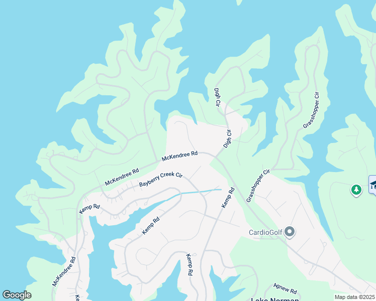 map of restaurants, bars, coffee shops, grocery stores, and more near 107 Ardmore Place in Mooresville
