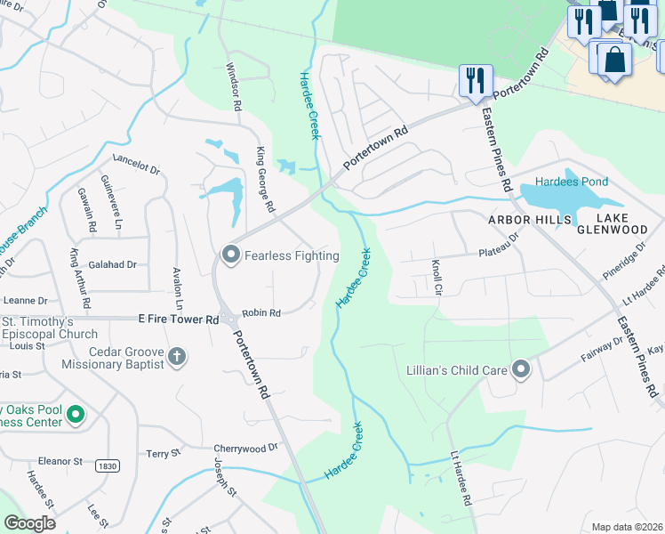 map of restaurants, bars, coffee shops, grocery stores, and more near 6 Dogwood Ct in Greenville
