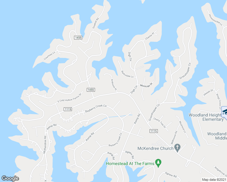 map of restaurants, bars, coffee shops, grocery stores, and more near 107 Ardmore Place in Mooresville