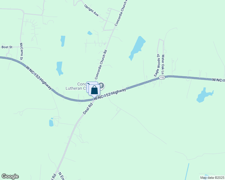 map of restaurants, bars, coffee shops, grocery stores, and more near 5730 West North Carolina 152 Highway in China Grove