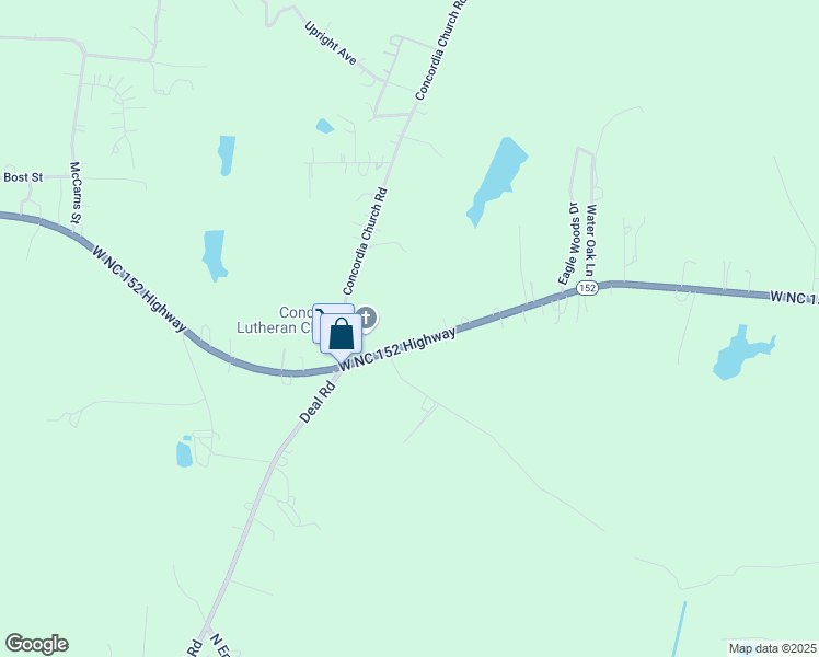 map of restaurants, bars, coffee shops, grocery stores, and more near 5730 West North Carolina 152 Highway in China Grove
