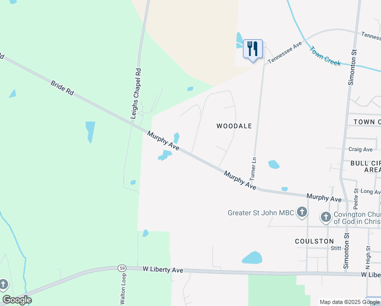 map of restaurants, bars, coffee shops, grocery stores, and more near 1760 Murphy Avenue in Covington