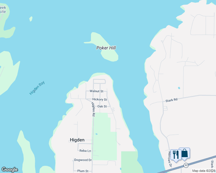 map of restaurants, bars, coffee shops, grocery stores, and more near 60 Pine Street in Higden