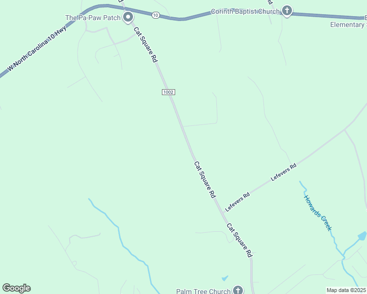map of restaurants, bars, coffee shops, grocery stores, and more near 4165 Cat Square Road in Vale