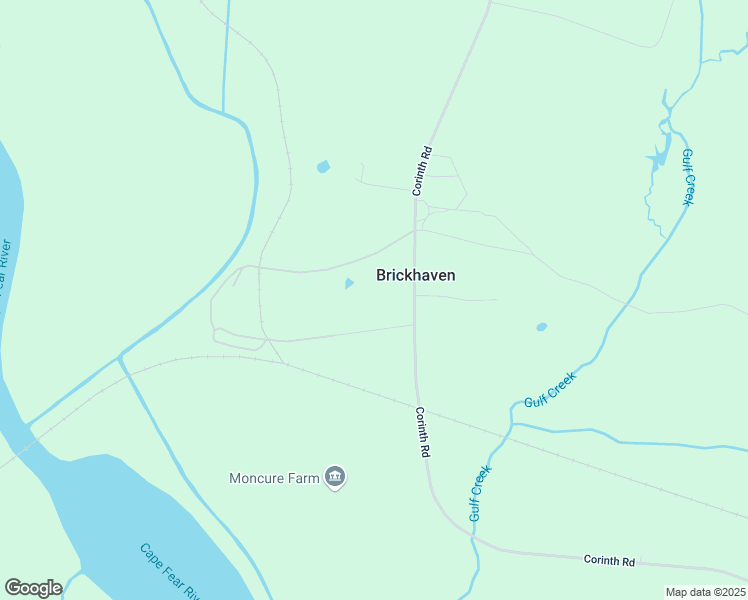 map of restaurants, bars, coffee shops, grocery stores, and more near 3462 Corinth Road in Moncure