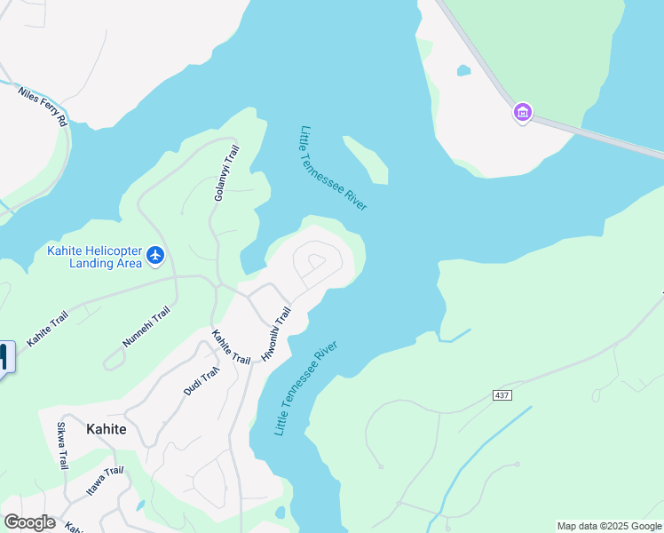 map of restaurants, bars, coffee shops, grocery stores, and more near 210 Higoliya Trail in Vonore