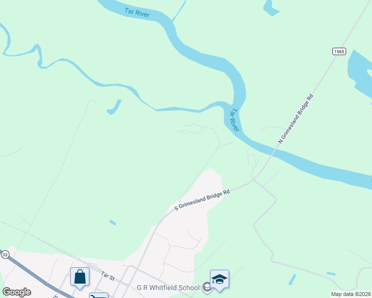 map of restaurants, bars, coffee shops, grocery stores, and more near 128 Poker House Road in Grimesland