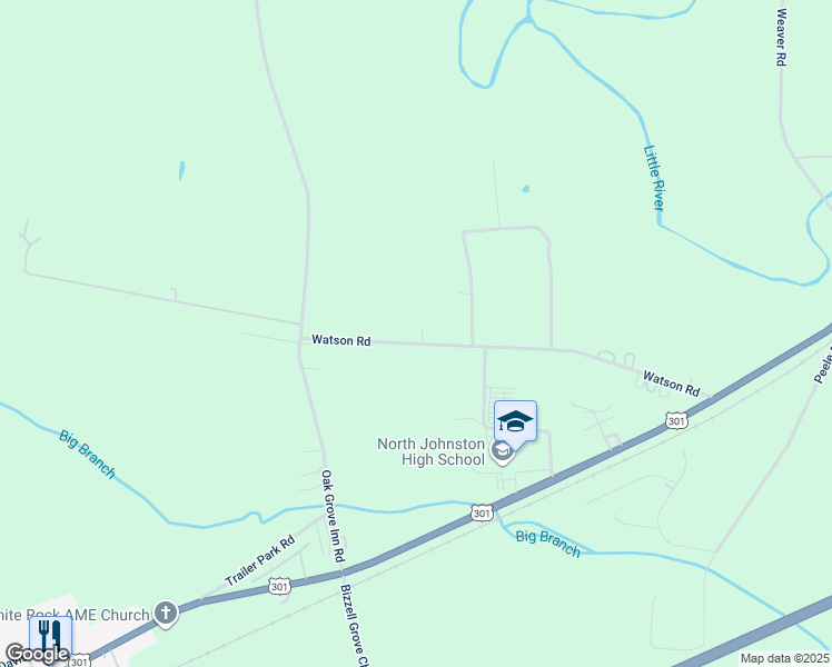 map of restaurants, bars, coffee shops, grocery stores, and more near 528 Watson Road in Selma