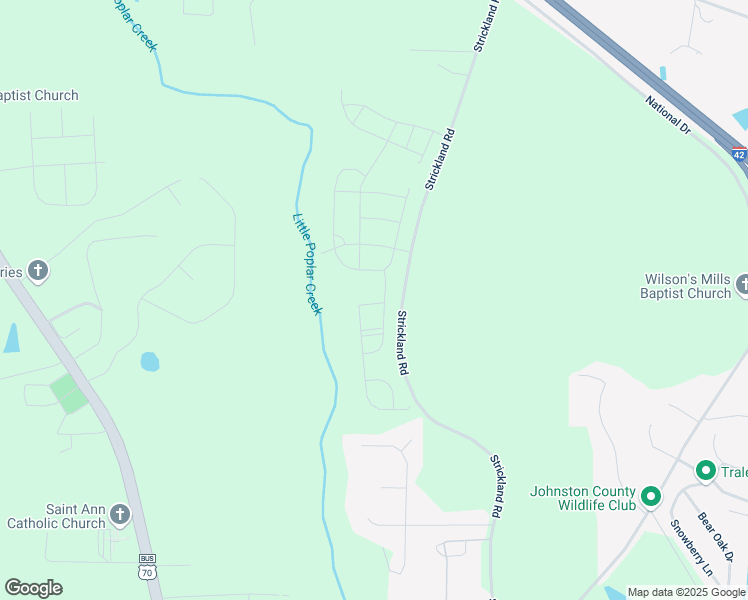 map of restaurants, bars, coffee shops, grocery stores, and more near in Wilsons Mills