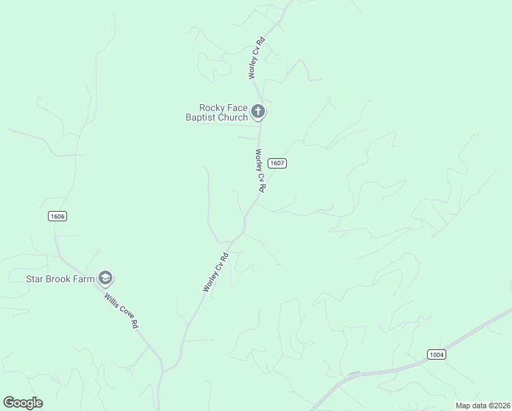map of restaurants, bars, coffee shops, grocery stores, and more near 1324 Worley Cove Road in Canton