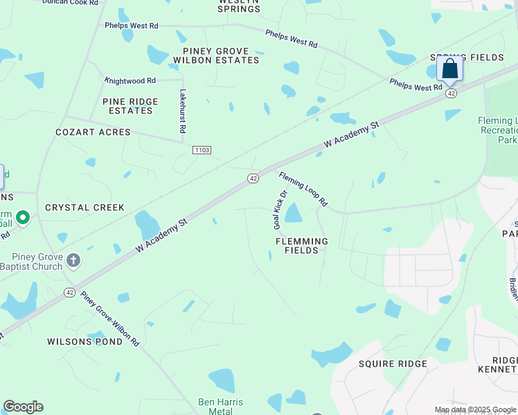 map of restaurants, bars, coffee shops, grocery stores, and more near 1906 Hat Trick Drive in Fuquay-Varina