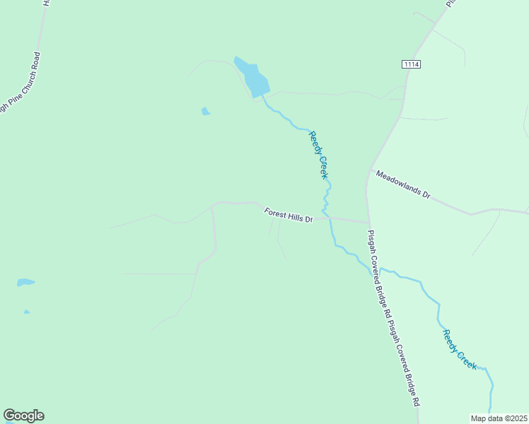 map of restaurants, bars, coffee shops, grocery stores, and more near Forest Hills Drive in Randolph County