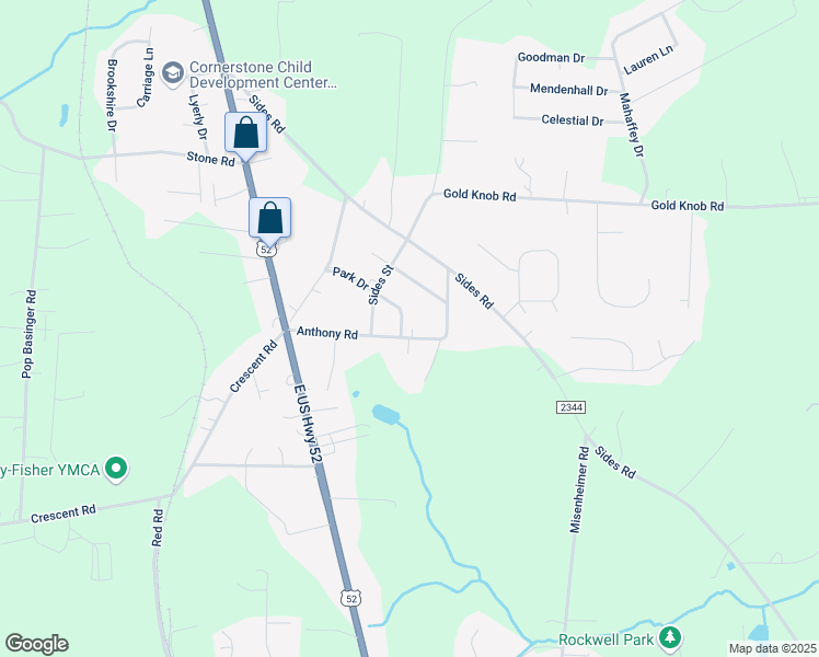 map of restaurants, bars, coffee shops, grocery stores, and more near 102 Park Drive in Rockwell