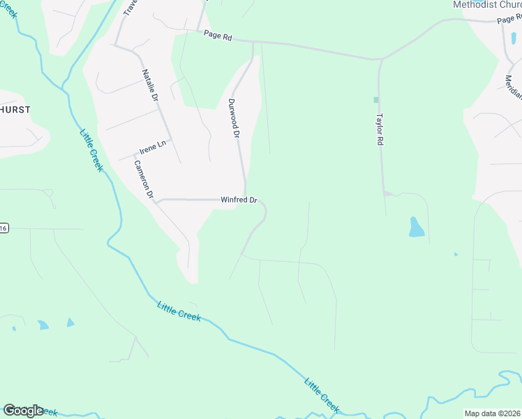 map of restaurants, bars, coffee shops, grocery stores, and more near 414 Winfred Drive in Raleigh