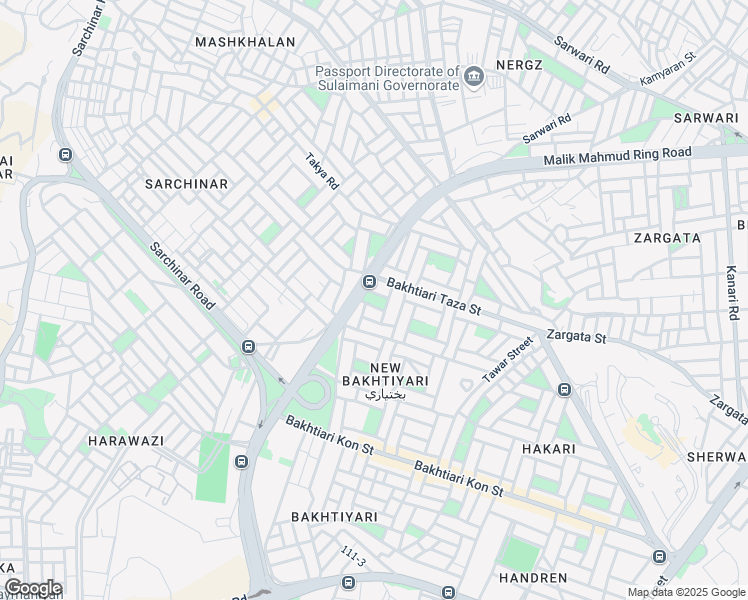 map of restaurants, bars, coffee shops, grocery stores, and more near Road in Sulaymaniyah