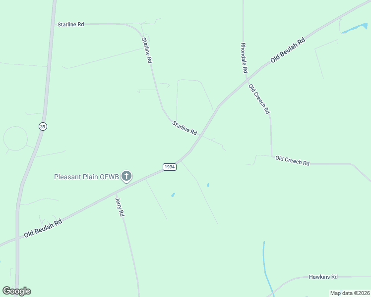 map of restaurants, bars, coffee shops, grocery stores, and more near 2271 Old Beulah Road in Selma