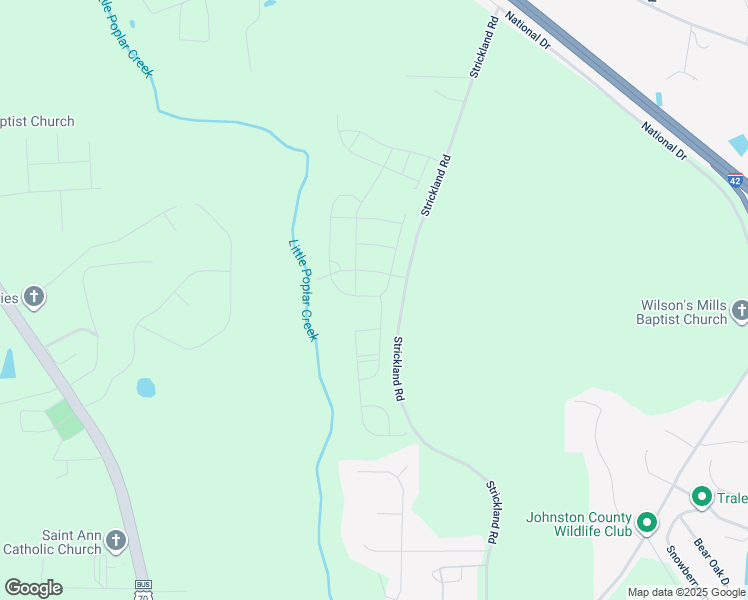 map of restaurants, bars, coffee shops, grocery stores, and more near 115 South Harvest Ridge Way in Clayton