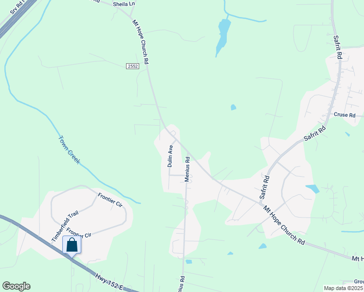 map of restaurants, bars, coffee shops, grocery stores, and more near Mount Hope Church Road in China Grove
