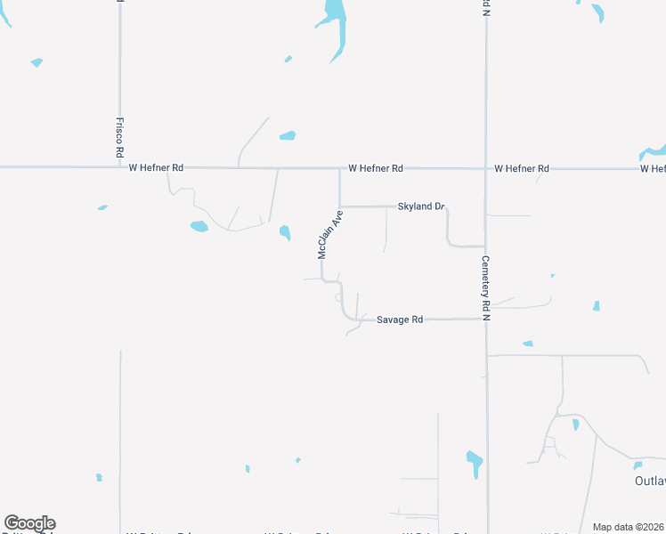 map of restaurants, bars, coffee shops, grocery stores, and more near 10401-10471 McClain Avenue in Yukon