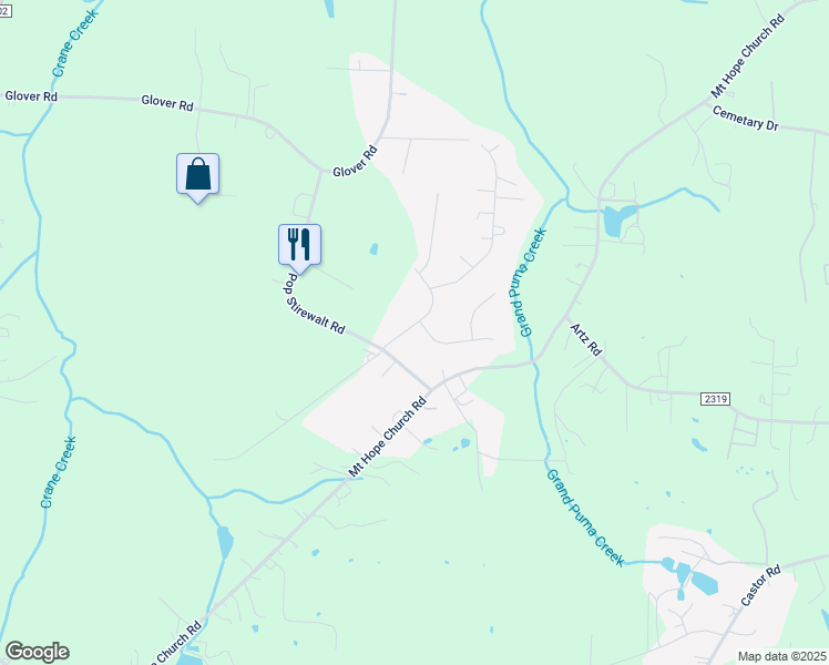 map of restaurants, bars, coffee shops, grocery stores, and more near 1010 Stoney Creek Drive in Salisbury