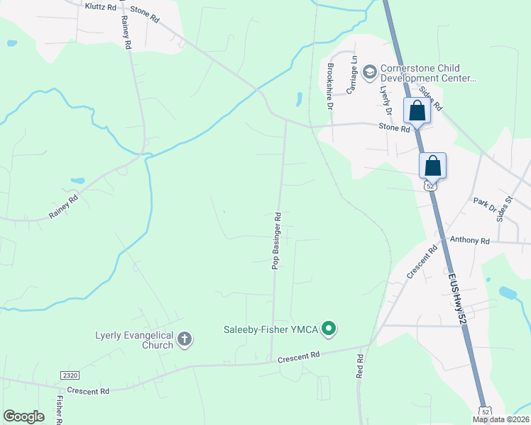 map of restaurants, bars, coffee shops, grocery stores, and more near 7434 Pop Basinger Road in Salisbury