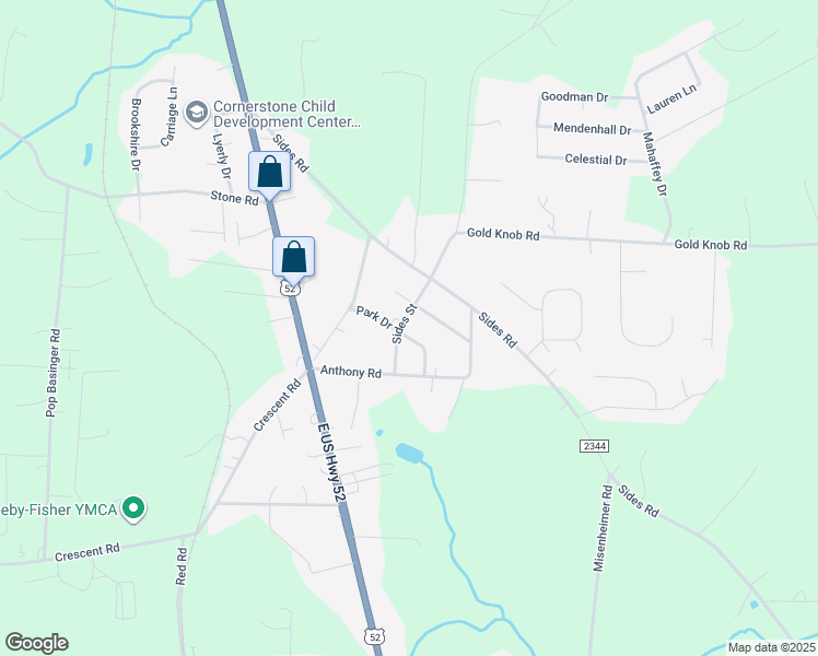 map of restaurants, bars, coffee shops, grocery stores, and more near 1009 Sides Street in Rockwell