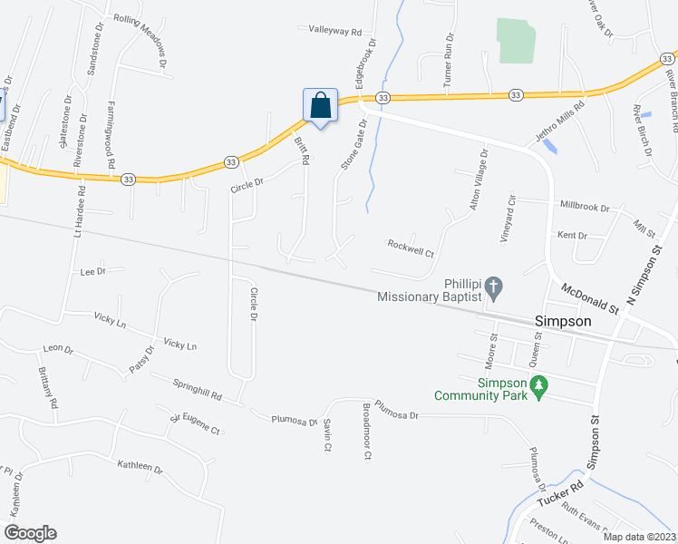 map of restaurants, bars, coffee shops, grocery stores, and more near 412 Shale Court in Greenville