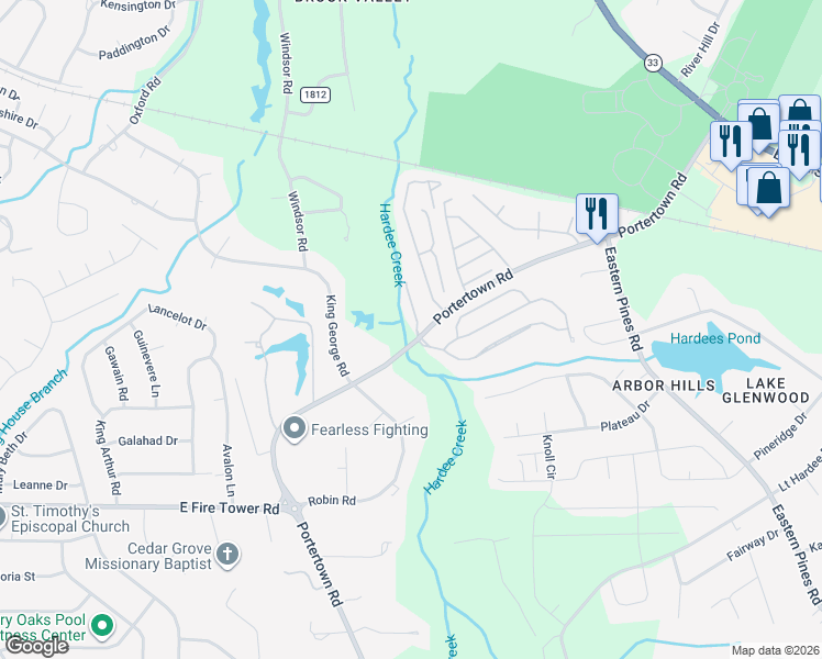 map of restaurants, bars, coffee shops, grocery stores, and more near in Greenville