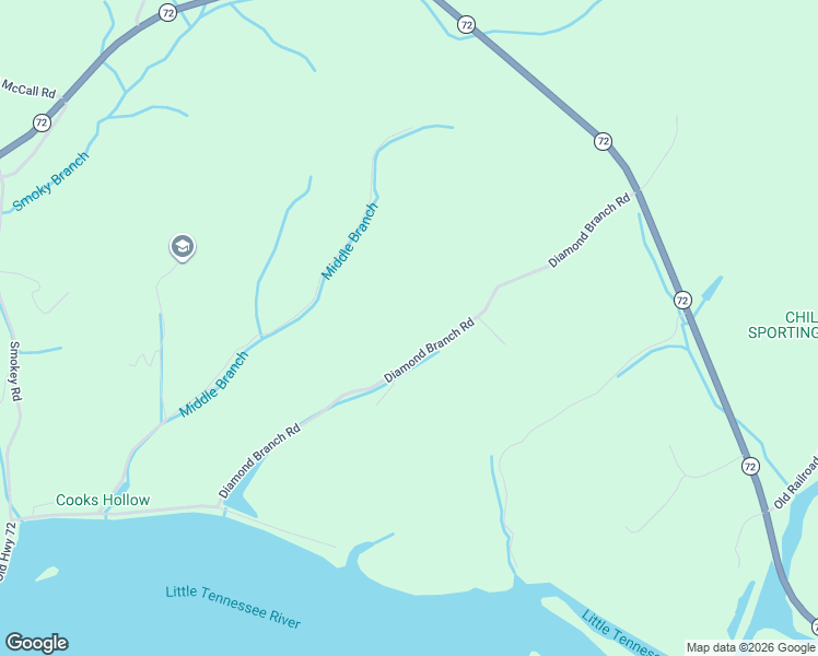 map of restaurants, bars, coffee shops, grocery stores, and more near 7147 Diamond Branch Road in Maryville