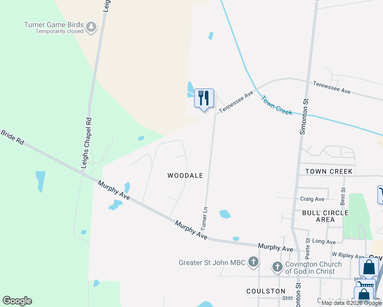 map of restaurants, bars, coffee shops, grocery stores, and more near 230 Groom Avenue in Covington
