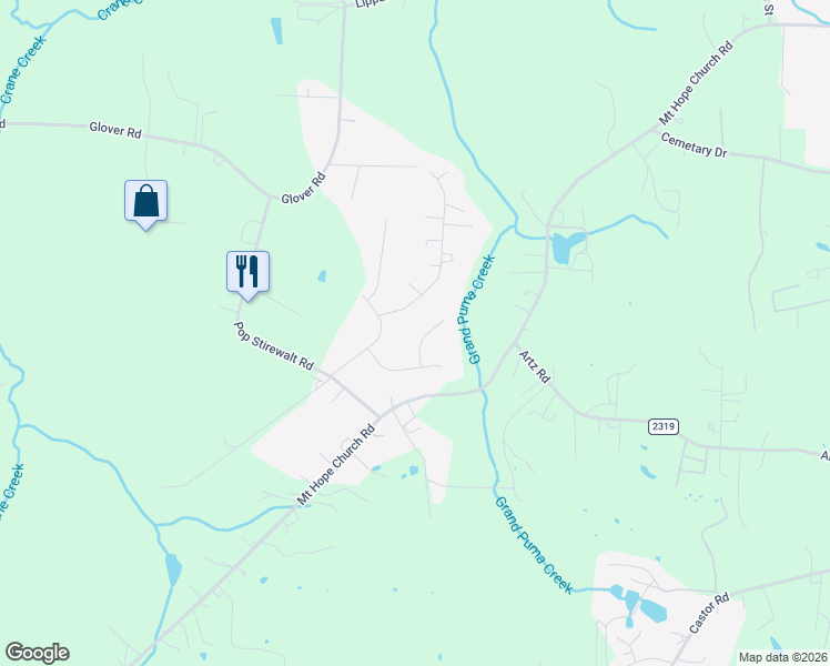 map of restaurants, bars, coffee shops, grocery stores, and more near 155 Rose Brier Lane. in Salisbury