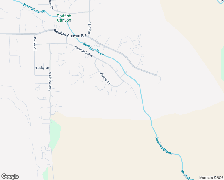 map of restaurants, bars, coffee shops, grocery stores, and more near 216 Kearns Drive in Bodfish