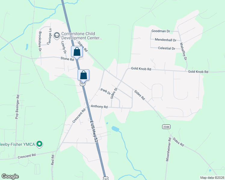 map of restaurants, bars, coffee shops, grocery stores, and more near 1009 Sides Street in Rockwell