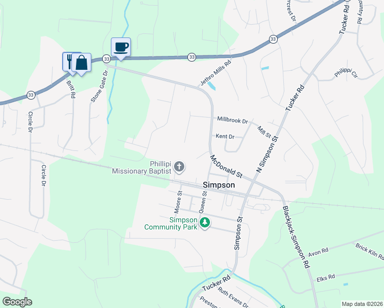 map of restaurants, bars, coffee shops, grocery stores, and more near 423 Wilson Street in Washington
