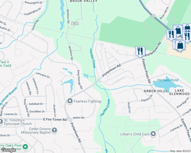 map of restaurants, bars, coffee shops, grocery stores, and more near in Greenville
