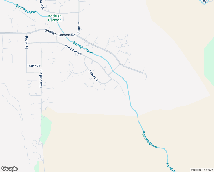 map of restaurants, bars, coffee shops, grocery stores, and more near 228 Kearns Drive in Bodfish