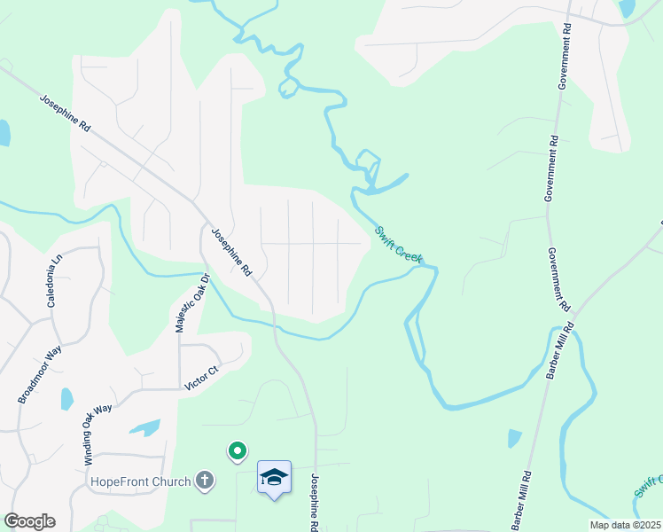 map of restaurants, bars, coffee shops, grocery stores, and more near 66 Phobos Place in Garner