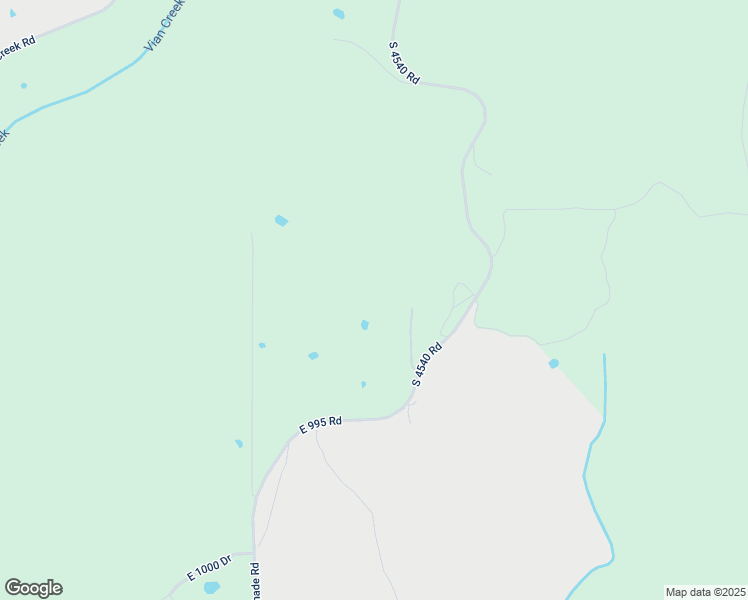 map of restaurants, bars, coffee shops, grocery stores, and more near 205 RR 1 in Vian