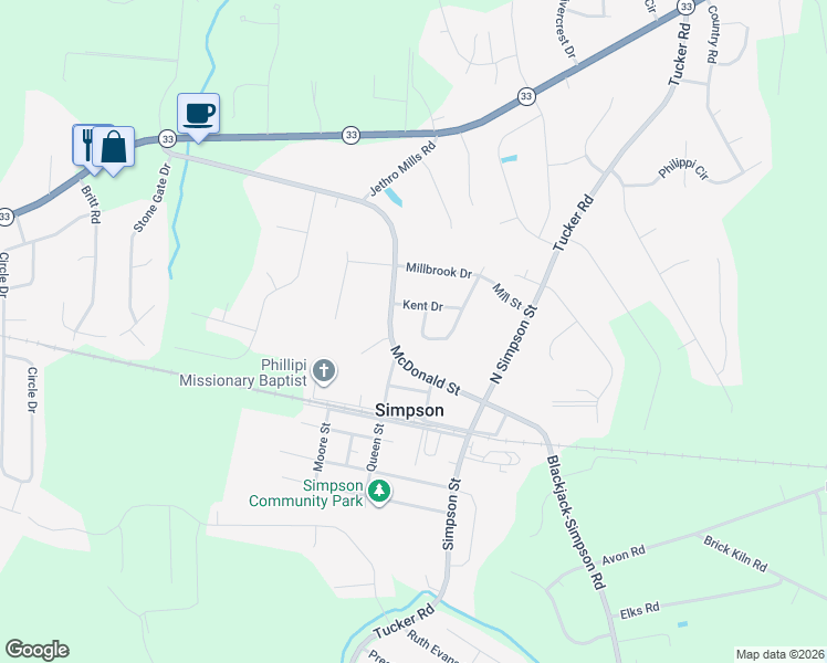 map of restaurants, bars, coffee shops, grocery stores, and more near 503 Mill Street in Greenville