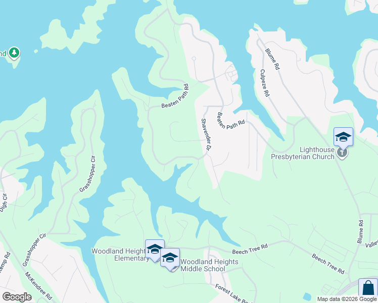 map of restaurants, bars, coffee shops, grocery stores, and more near 126 Bath Creek Drive in Mooresville