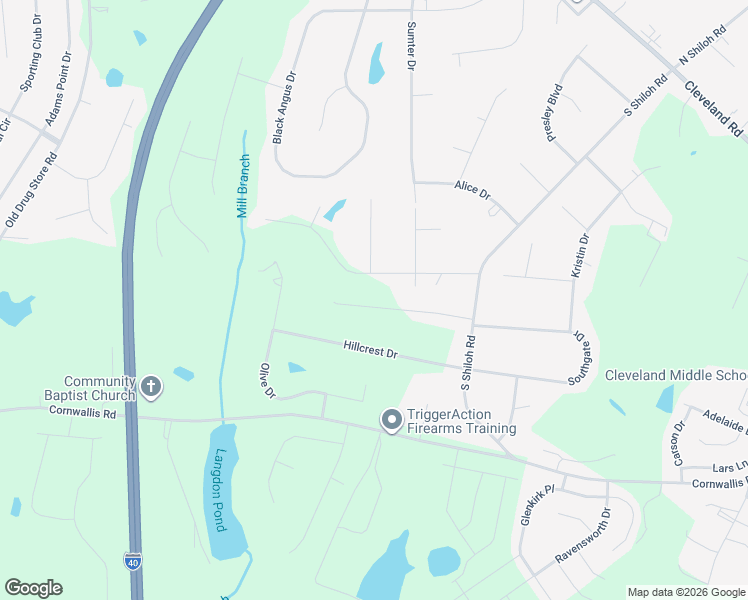 map of restaurants, bars, coffee shops, grocery stores, and more near 133 Rynal Drive in Garner