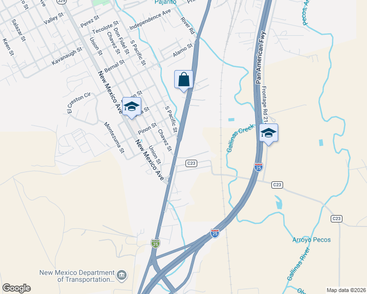 map of restaurants, bars, coffee shops, grocery stores, and more near 227 South Pacific Street in Las Vegas