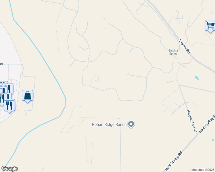 map of restaurants, bars, coffee shops, grocery stores, and more near 1595 Burnt Rock Way in Templeton