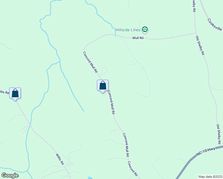 map of restaurants, bars, coffee shops, grocery stores, and more near 9263 Mull Road in Vale